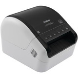 Brother QL-1110NWBC Desktop Direct Thermal Printer - Monochrome - Label Print - Ethernet - USB - Bluetooth - White, Glossy Black