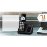 Panasonic KX-TGE433B DECT 6.0 Plus 1.90 GHz Cordless Phone - Black