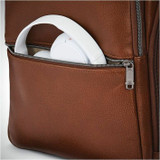Samsonite SAM Classic Leather Carrying Case (Backpack) for 14.1" Notebook, Gear, Passport, Headphone, Accessories - Cognac