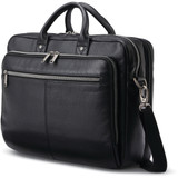 Samsonite Classic Leather Toploader for 15.6" Notebook - Black