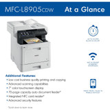 Brother MFC-L8905CDW Wireless Laser Multifunction Printer - Color