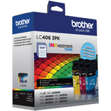 Brother INKvestment LC4063PK Original Standard Yield Inkjet Ink Cartridge - Cyan, Magenta, Yellow - 3 Pack