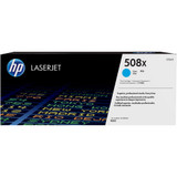 HP 508X (CF361X) Original High Yield Laser Toner Cartridge - Single Pack - Cyan - 1 Each