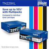 Brother Genuine TN229XLBK High-yield Black Toner Cartridge