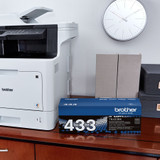 Brother TN433BK Original High Yield Laser Toner Cartridge - Black - 1 Each