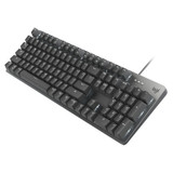 Logitech K845 Mechanical Illuminated Keyboard with Blue Clicky Tactile Switches - Black