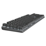 Logitech K845 Mechanical Illuminated Keyboard with Blue Clicky Tactile Switches - Black