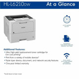 Brother HL-L6210DW Business Monochrome Laser Printer with Large Paper Capacity, Wireless Networking, and Duplex Printing