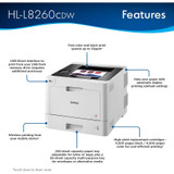 Brother HL HL-L8260CDW Desktop Laser Printer - Color