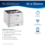 Brother HL HL-L8260CDW Desktop Laser Printer - Color