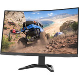 Lenovo G32qc-30 32" Class WQHD Curved Screen LED Monitor - 16:9 - Raven Black