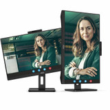 AOC Q27P3CW 27" Class Webcam UW-UXGA LCD Monitor - 16:9 - Textured Black