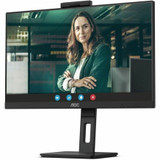 AOC Q27P3CW 27" Class Webcam UW-UXGA LCD Monitor - 16:9 - Textured Black
