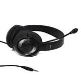 AVID Products AE-55 Audio Headset with 3.5mm Connection and 270 Degree Rotating Adjustable Boom Microphone