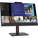 Lenovo ThinkVision T24v-30 24" Class Webcam Full HD LCD Monitor - 16:9 - Raven Black