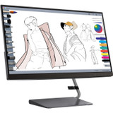 Lenovo Q24h-10 24" Class WQHD LCD Monitor - 16:9 - Gray