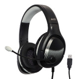 AVID AE-79 Wired USB Headset with Mic - Black