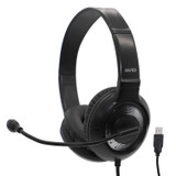 AVID Products AE-55 USB Audio Headset with 270 Degree Rotating Adjustable Boom Microphone - Black