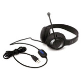 AVID Products AE-55 USB Audio Headset with 270 Degree Rotating Adjustable Boom Microphone - Black
