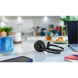 Jabra Evolve2 55 Headset - Link 380A - Microsoft Teams - Mono - with Charging Stand