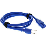 AddOn Power Cord - 8ft - NEMA 5-15P Male to C15 Female - 14AWG - 100-250V at 15A - Blue