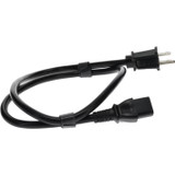 AddOn Power Cord - 6ft - NEMA 5-15P Male to C13 Female - 14AWG - 100-250V at 10A - Black