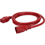 AddOn Power Cord - 15ft - C14 Male to C19 Female - 14AWG - 100-250V at 15A - Red