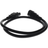 AddOn Power Cord - 7ft - C14 Male to C15 Female - 14AWG - 100-250V at 15A - Black