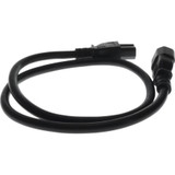 AddOn Power Cord - 7ft - C14 Male to C15 Female - 14AWG - 100-250V at 15A - Black