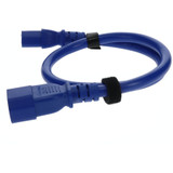 AddOn Power Cord - 2m - C13 Female to C14 Male - 18AWG - 100-250V at 10A - Blue