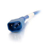 C2G 1 ft 18AWG Power Cord (IEC320C14 to IEC320C13) - Blue