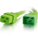 C2G Power Cord - 3ft - 12AWG - C20 to C19 - Green