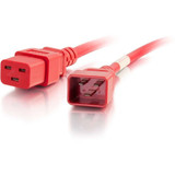 C2G Power Cord - 3ft - 12AWG - C20 to C19 - Red