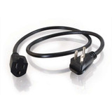 C2G 1.5ft 18 AWG Flat Plug Power Strip Plus (NEMA 5-15P to NEMA 5-15R)