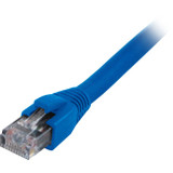 Comprehensive Cat6 Snagless Solid Plenum Shielded Blue Patch Cable 75ft