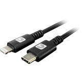 Comprehensive Pro AV/IT Lightning Male to USB-C Male Cable Black 3ft