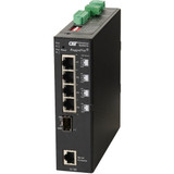 Omnitron Systems RuggedNet Managed Ruggedized Industrial Gigabit, SFP, RJ-45, Ethernet Fiber Switch