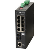 Omnitron Systems RuggedNet Managed Ruggedized Industrial Gigabit, SM SC, RJ-45, Ethernet Fiber Switch