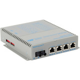 Omnitron Systems 9440-0-14-9Z OmniConverter Unmanaged Gigabit PoE+ - MM ST - RJ-45 - Ethernet Fiber Switch