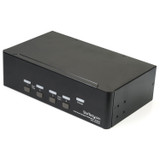 StarTech.com 4 Port Dual DisplayPort KVM Switch - DisplayPort 1.2 KVM - 4K 60Hz