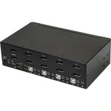 StarTech.com 4 Port Dual DisplayPort KVM Switch - DisplayPort 1.2 KVM - 4K 60Hz