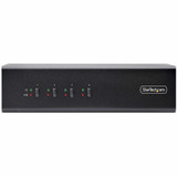 StarTech.com 4-Port Dual-Monitor DisplayPort KVM Switch, 4K 60Hz, 2x USB 5Gbps Ports, Hotkey/Push-Button Switching, TAA Compliant