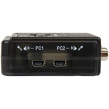 StarTech.com 2 Port USB KVM Kit with Cables and Audio Switching - KVM / audio switch - USB - 2 ports - 1 local user