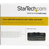 StarTech.com SV411KUSB - KVM / audio switch - USB - 4 ports - 1 local user