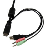 StarTech.com 2 Port USB HDMI Cable KVM Switch with Audio and Remote Switch &acirc;&euro;" USB Powered