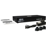 Tripp Lite Secure KVM Switch, 4-Port, Single Head, DP to HDMI (x4), 4K, NIAP PP4.0, Audio, CAC, TAA