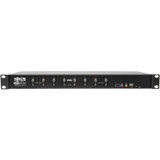 Tripp Lite 8-Port DVI/USB KVM Switch with Audio and USB 2.0 Peripheral Sharing 1U Rack-Mount Single-Link 1920 x 1200 (1080p)