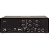 Tripp Lite Secure KVM Switch 2-Port Dual-Monitor HDMI 4K NIAP PP3.0 Audio CAC TAA