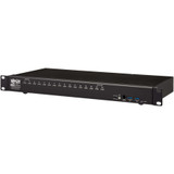 Tripp Lite 16-Port DisplayPort/USB KVM Switch with Audio/Video and USB Peripheral Sharing 4K 60 Hz 1U Rack-Mount