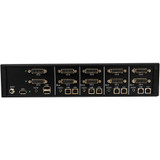 Tripp Lite Secure KVM Switch, 4-Port, Dual Head, DVI to DVI, NIAP PP4.0, Audio, CAC, TAA